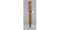 Birdseye maple ultra cigar pen black chrome finish